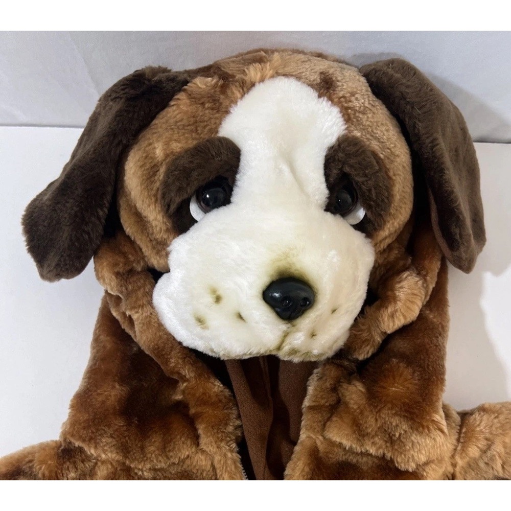 Vintage Halloween CHOSUN Costume Puppy Dog Child Small  2-3  Soft Zip Up